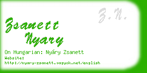 zsanett nyary business card