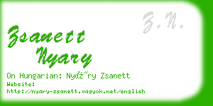 zsanett nyary business card